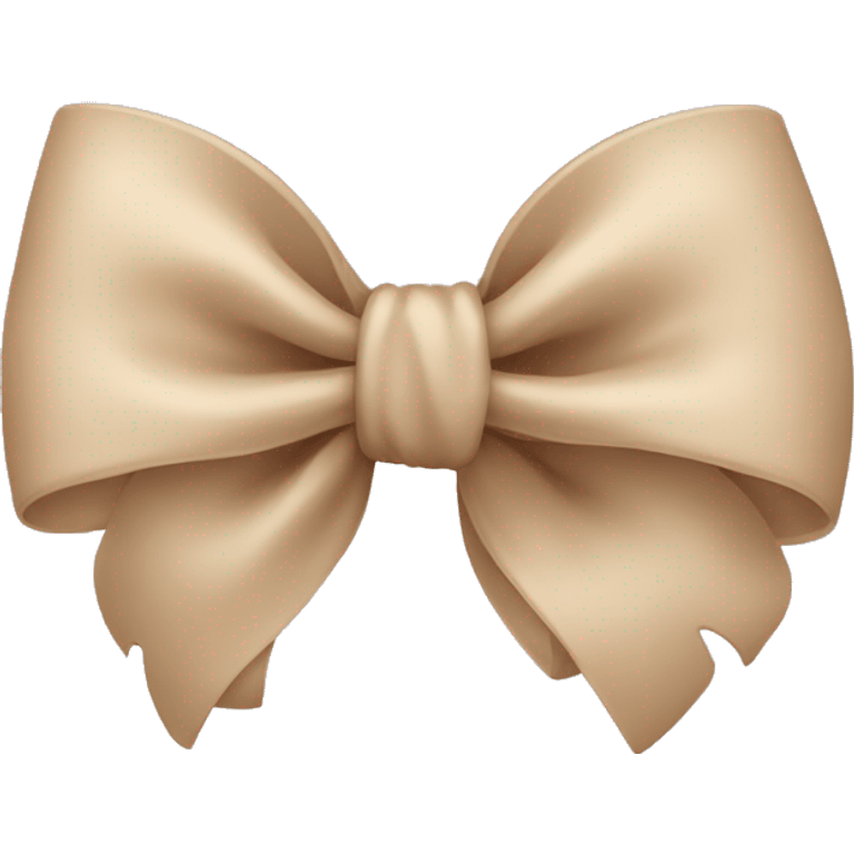 Beige bow emoji