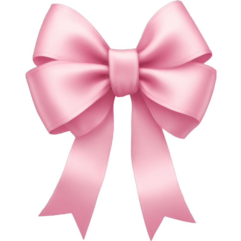 light pink ribbon bow emoji