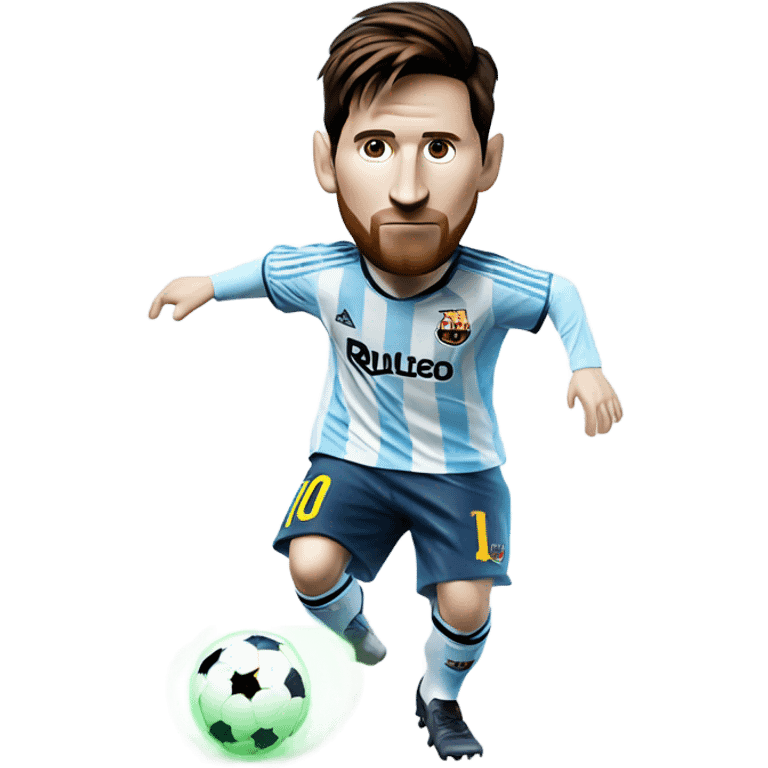 Lionel messi as a ghost emoji