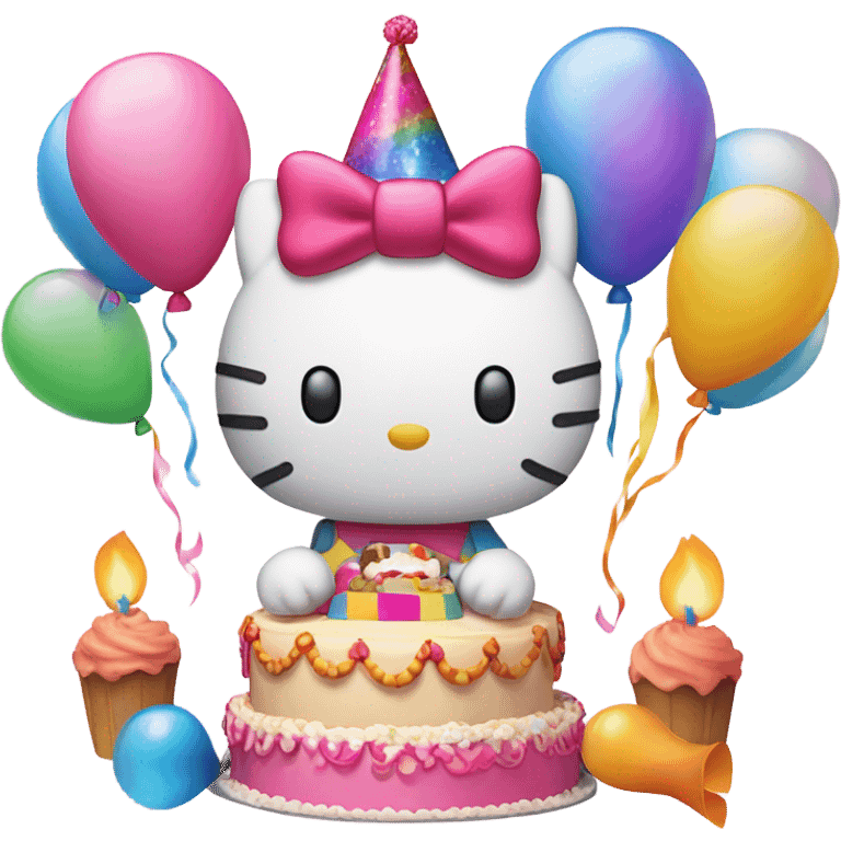 Hello Kitty birthday emoji