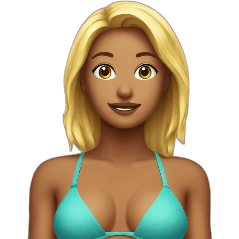 bikini girl emoji