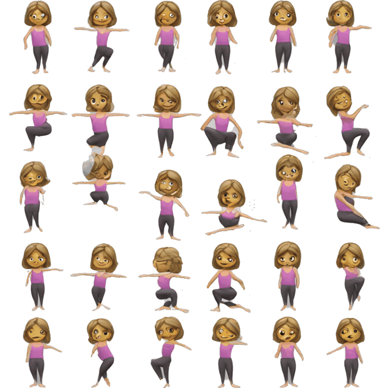 Pilates girly emoji