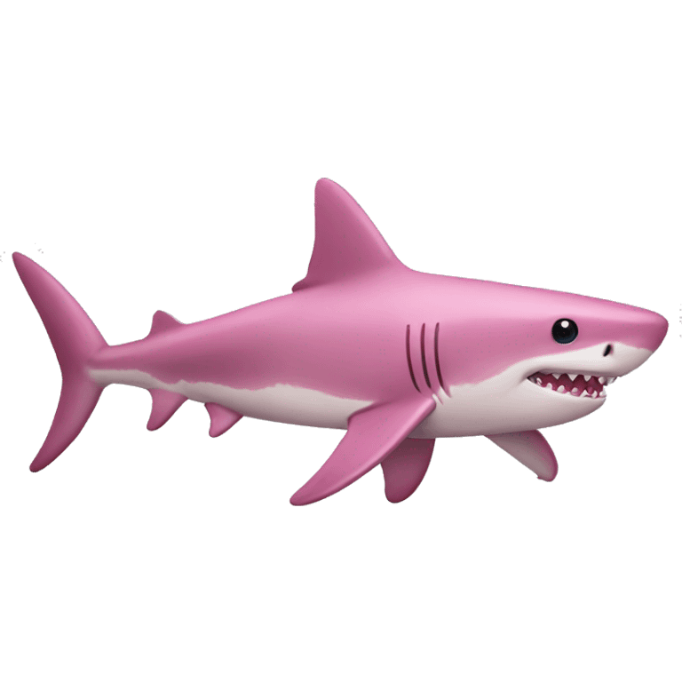 Pink shark emoji