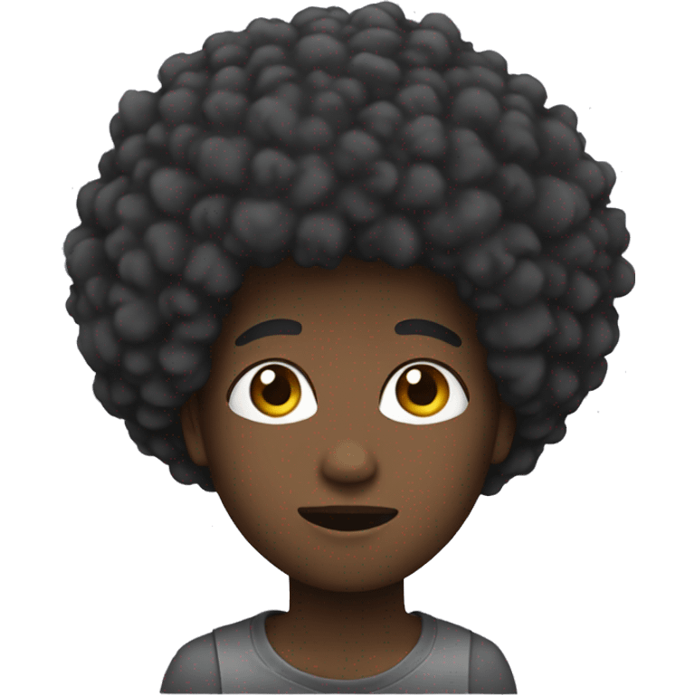 afro emoji