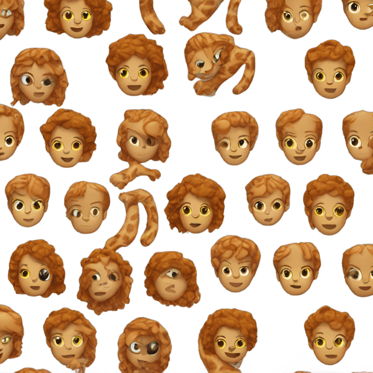 Ginger lady westing leopard print emoji