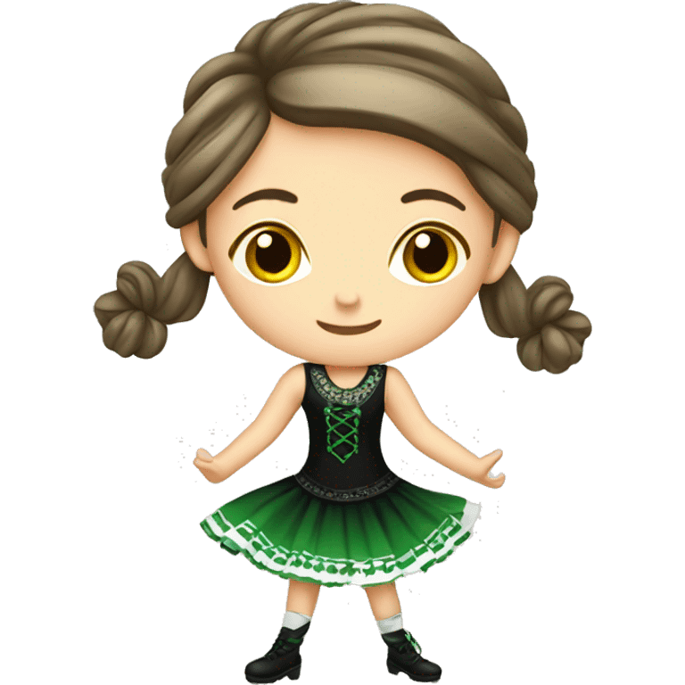 girl irish step dancing emoji