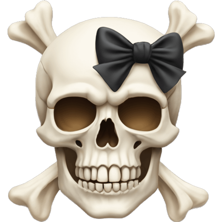 Skull with bow emoji