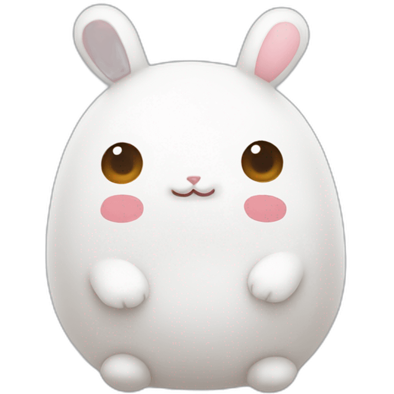 Molang with heart shaped eyes emoji