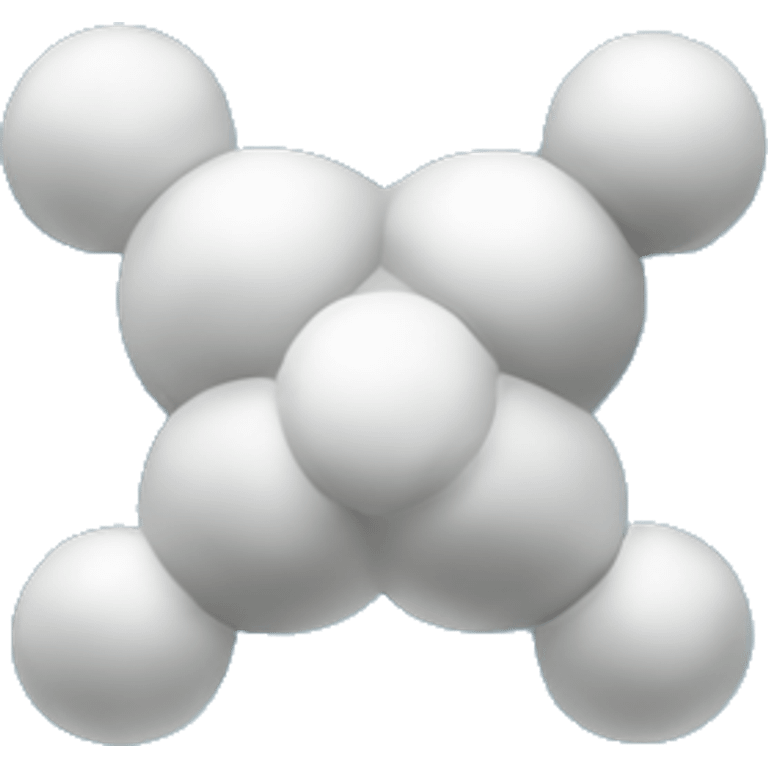 water molecule surrounded by salt emoji