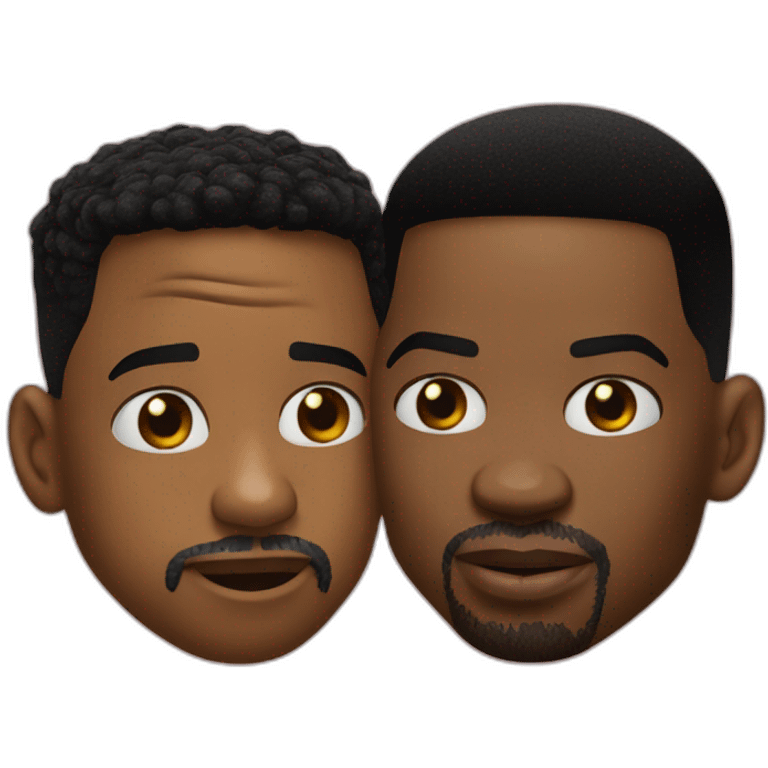 will smith and chris rock kissing emoji