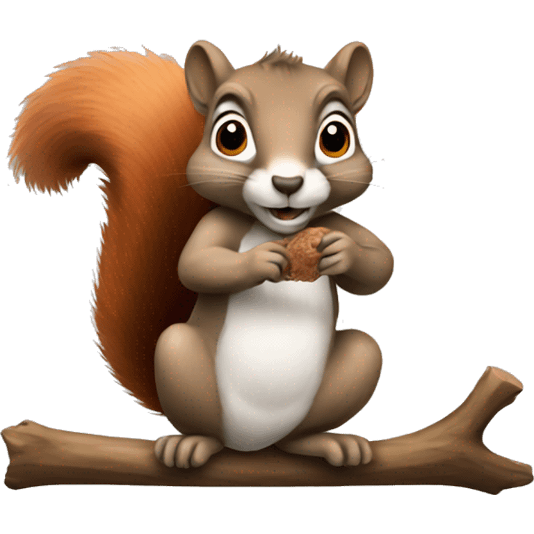 Squirrel working emoji