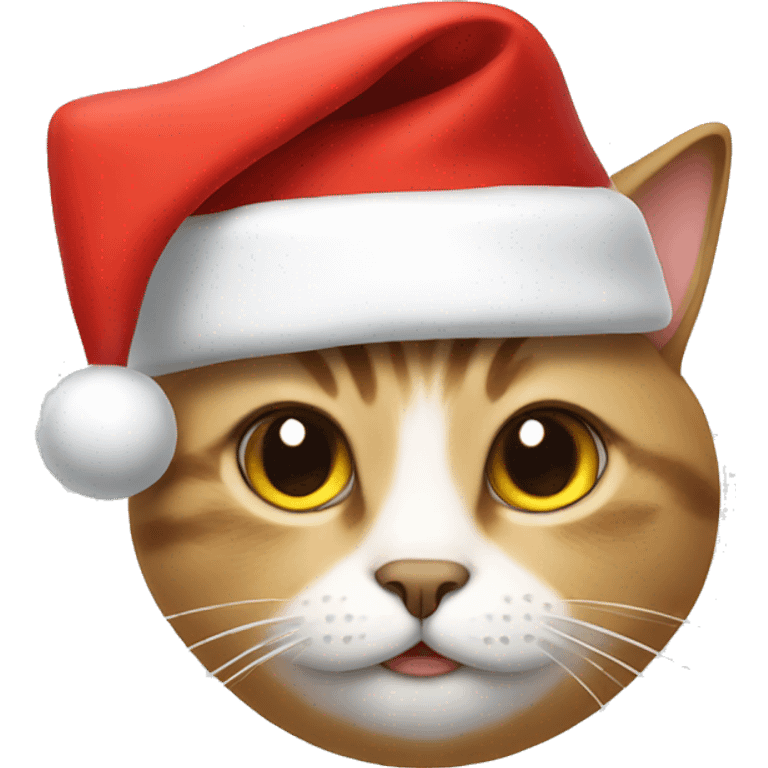 cat in santa hat emoji