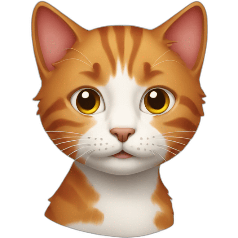 Cat with a red hair emoji