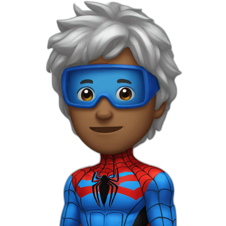 Spiderman bleu check emoji