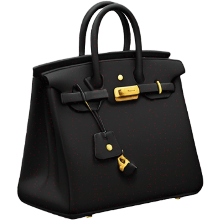 Birkin bag black  emoji