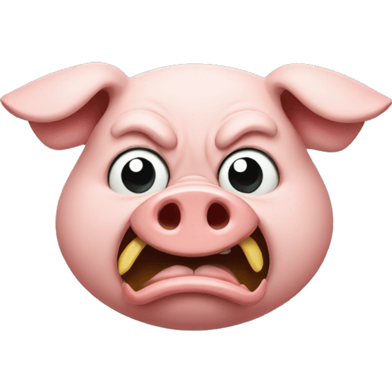 Angry pig emoji