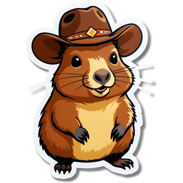 Cowboy capybara emoji