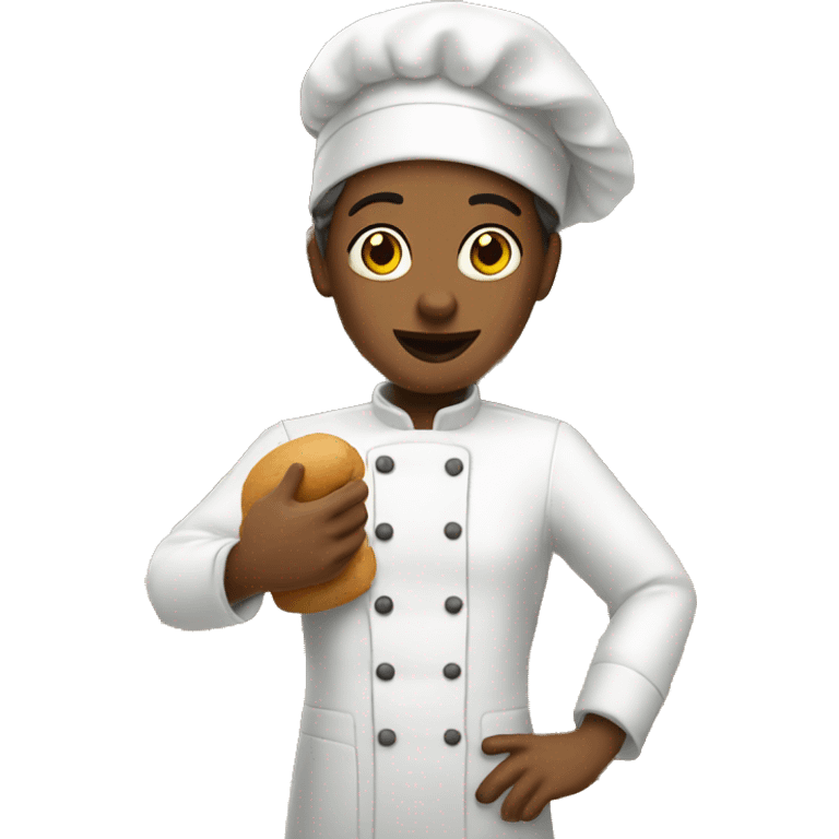 une patissiere a son atelier emoji