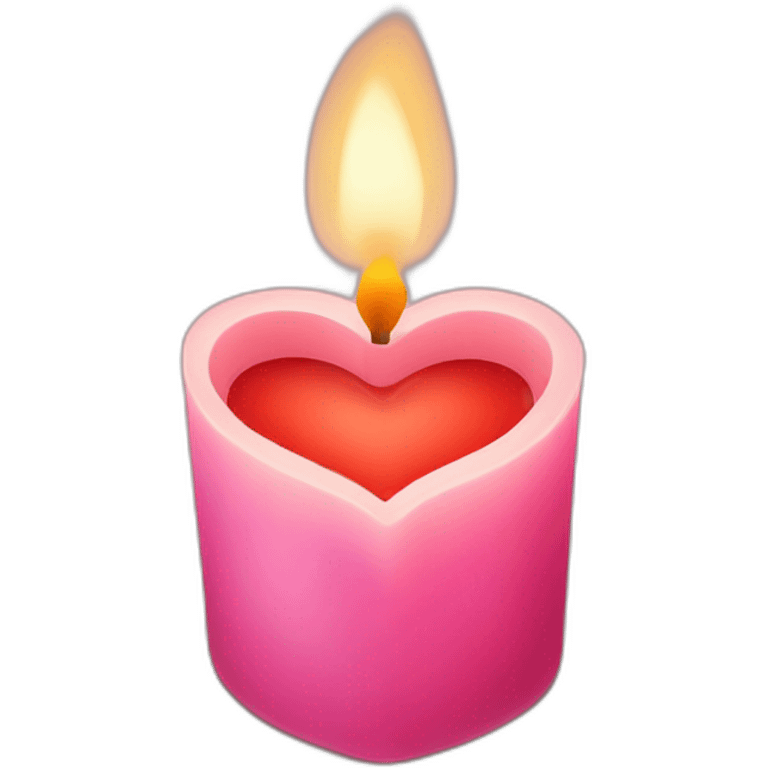 heart shaped candle emoji