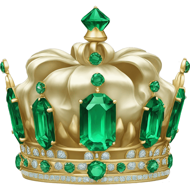 crown emerald color   emoji