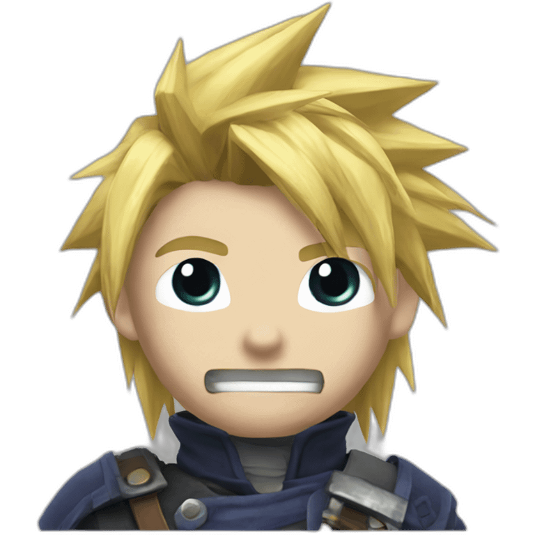 cloud strife final fantasy emoji