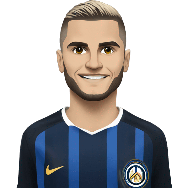 mauro icardi gülümseyerrek eliyle 5 sayısını gösteriyor emoji