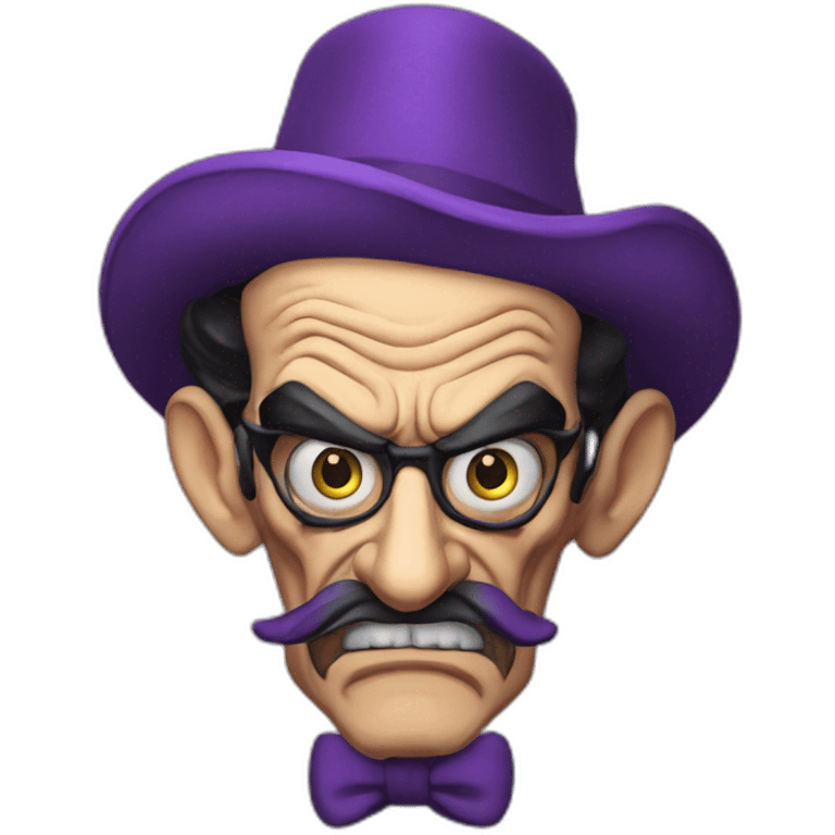 Salvador Dali angry waluigi emoji