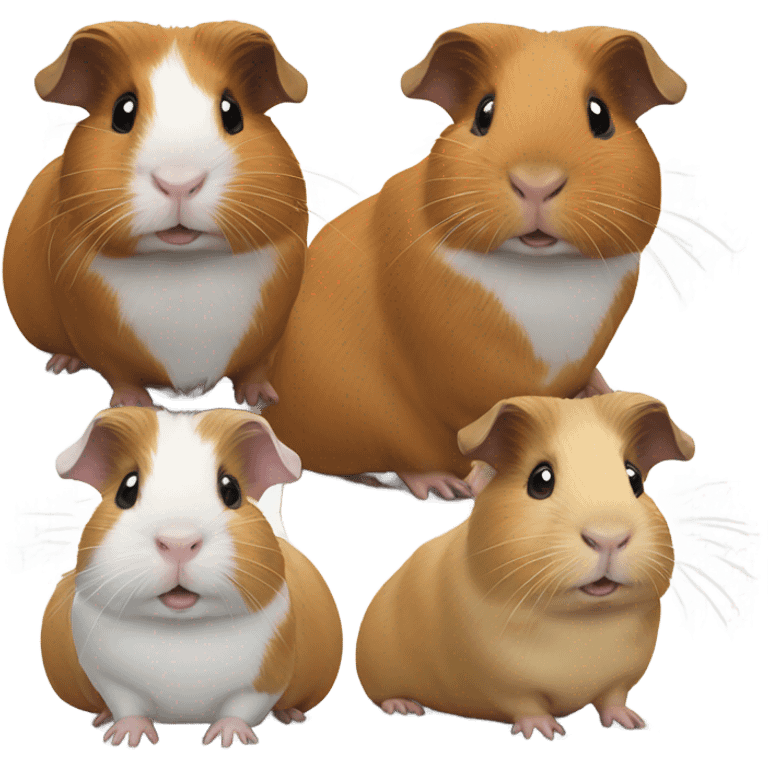 4 Guinea pigs emoji