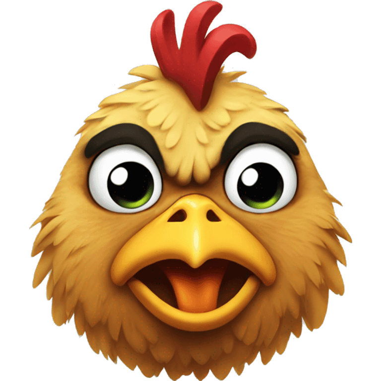 Angry chicken emoji