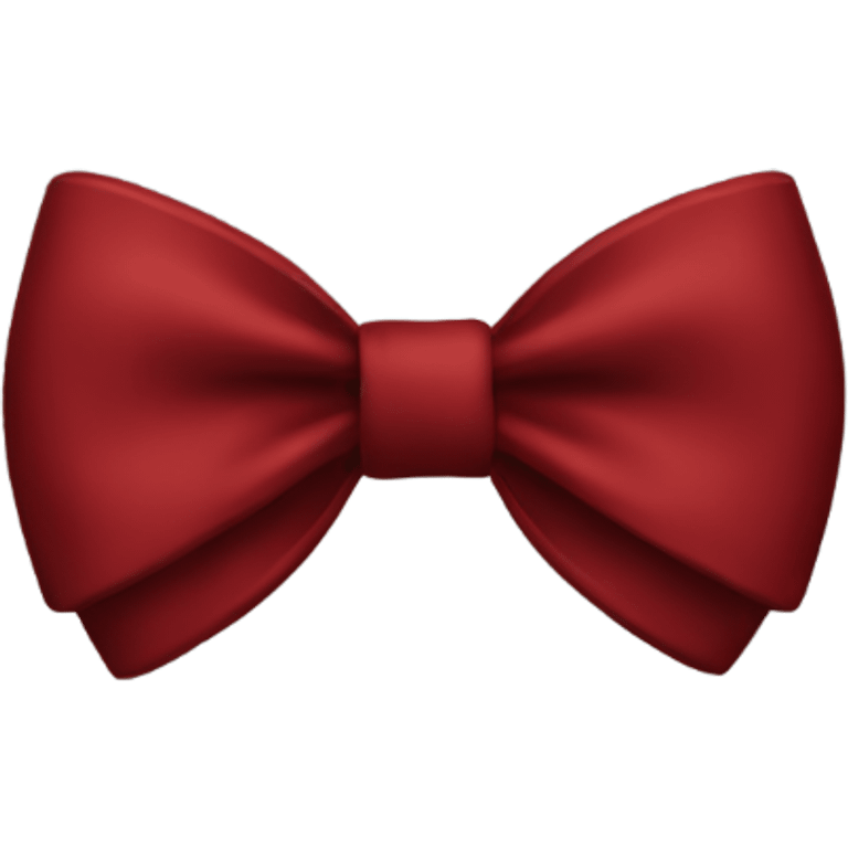 dark red bow emoji