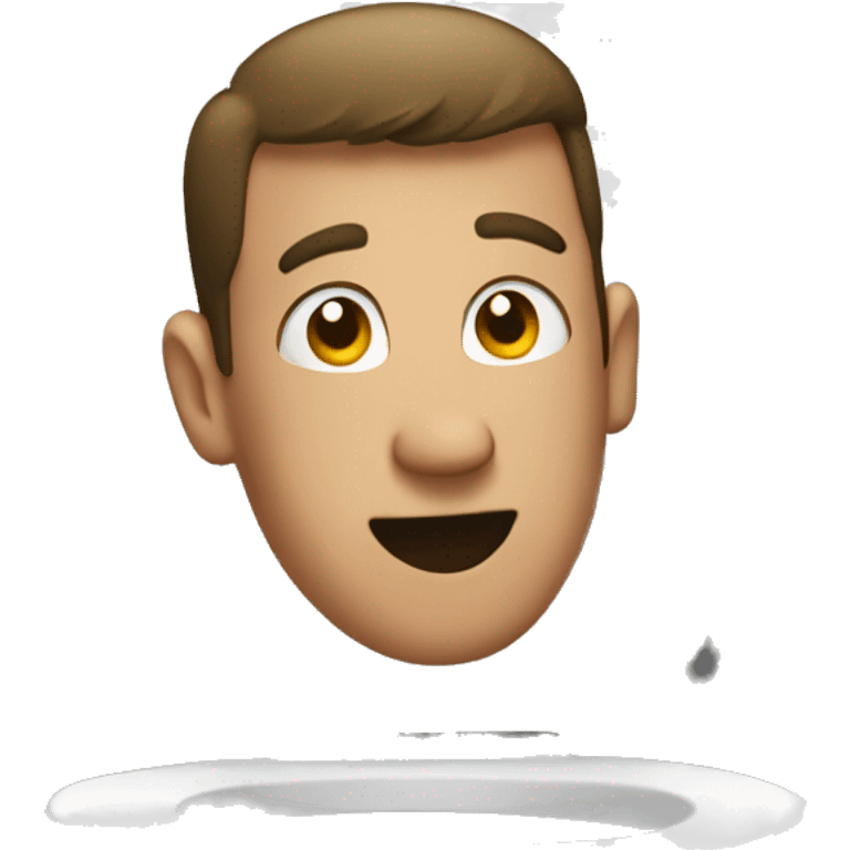 man inside toilet emoji