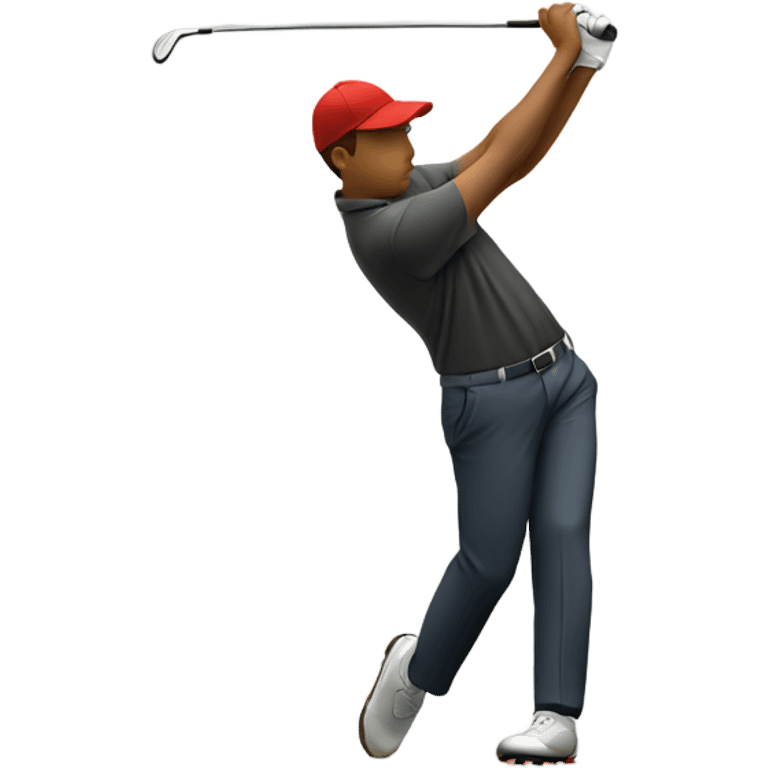 Golfer hitting a shank emoji