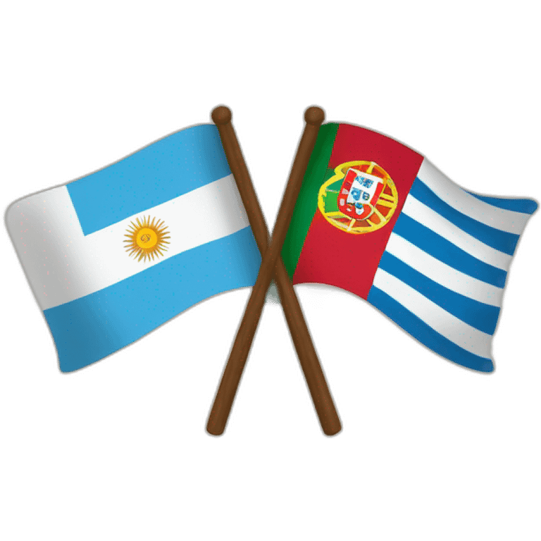 argentina and Portugal flag emoji