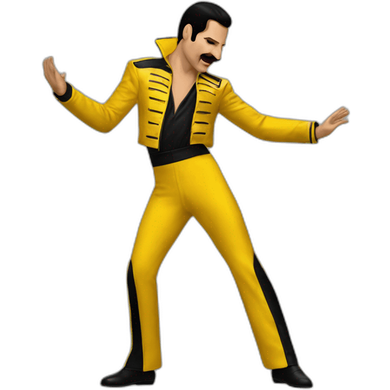 freddie mercury yellow jacket dance emoji