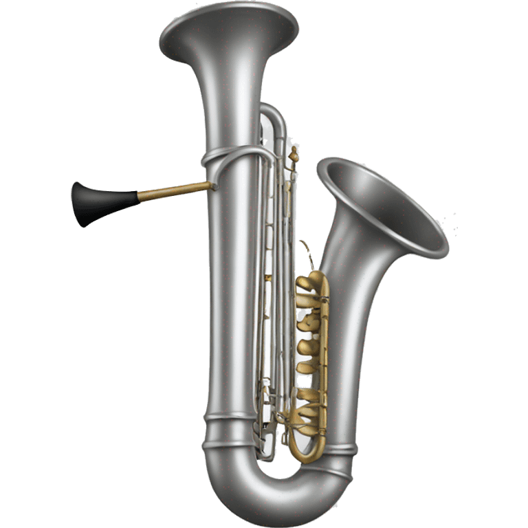 silver contrabass bugle emoji