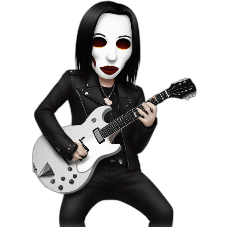 Marilyn manson enjoy playing guitar emoji