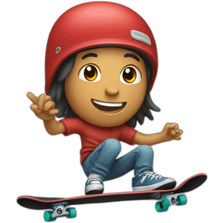 Skateboarder emoji