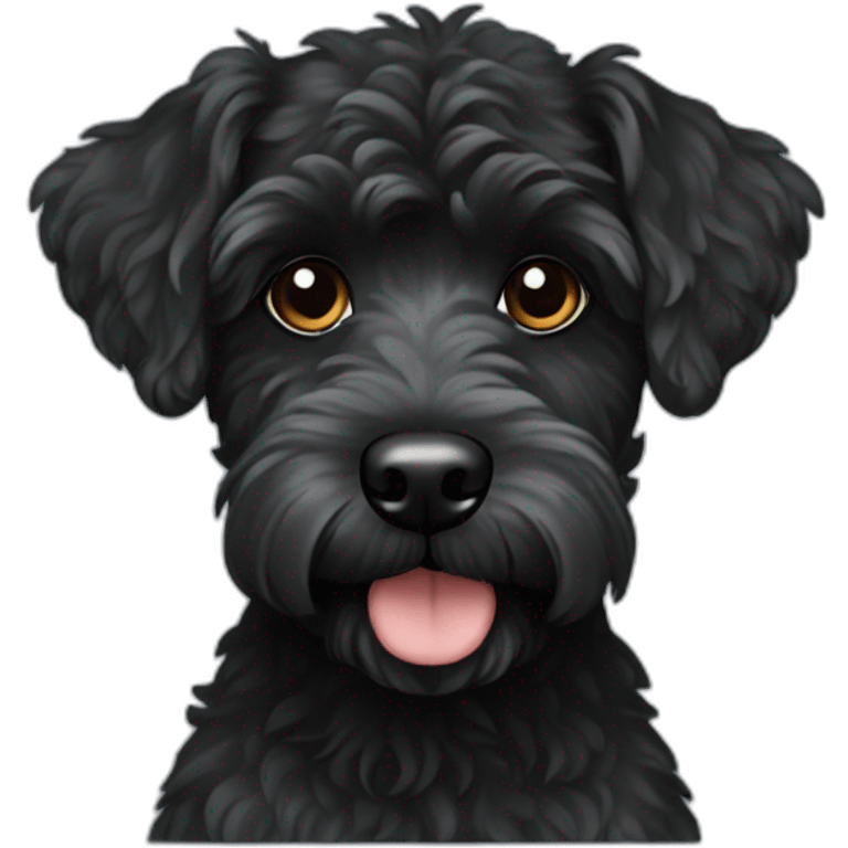 black schnoodle emoji