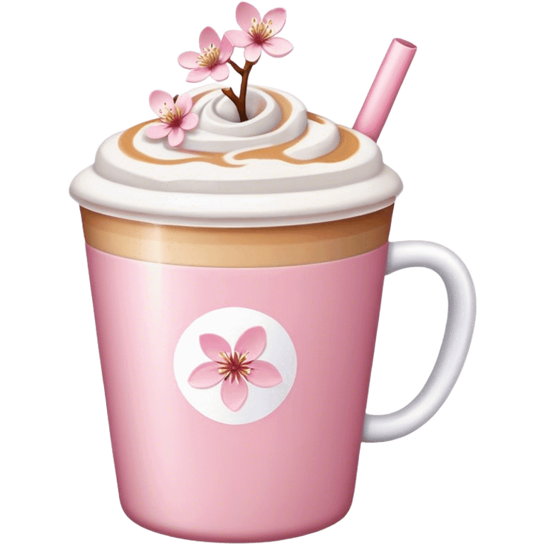 “Cherry blossom” latte emoji