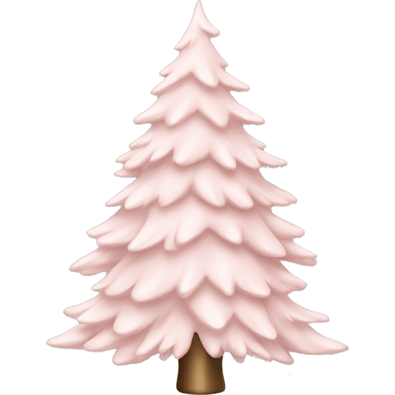 Pale Blush Pink Elegant Christmas tree emoji