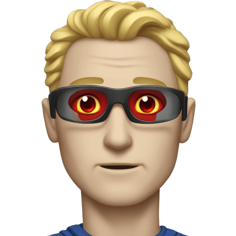 homelander with laser red eyes emoji