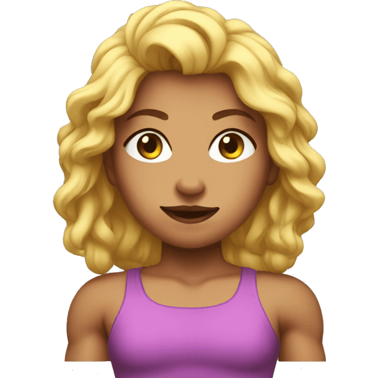 muscular girl  emoji