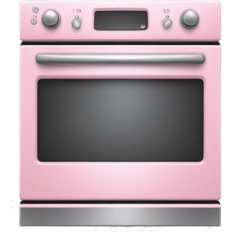 Realistic light pink oven isolated. emoji