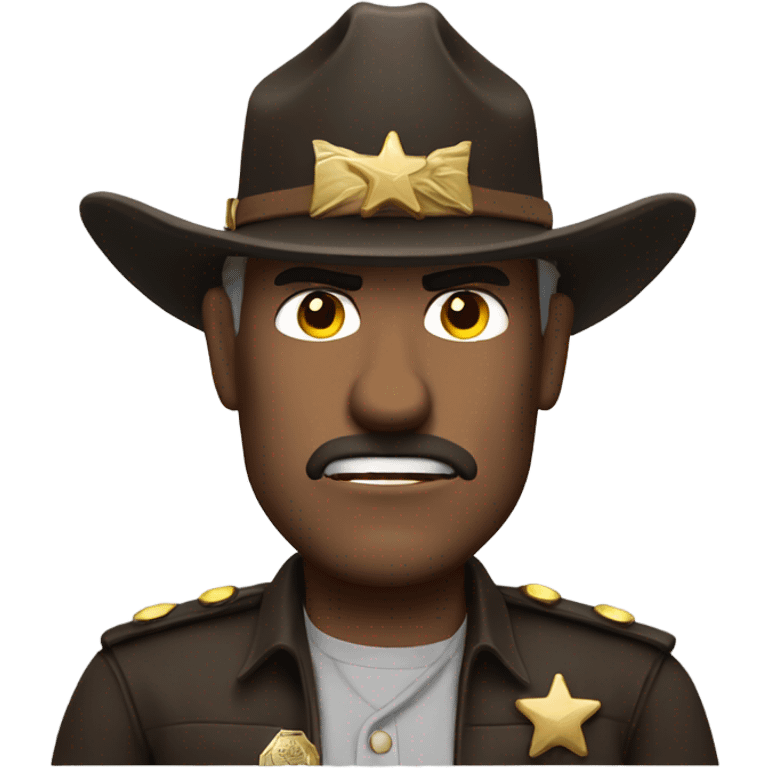 Menacing sheriff rick  emoji