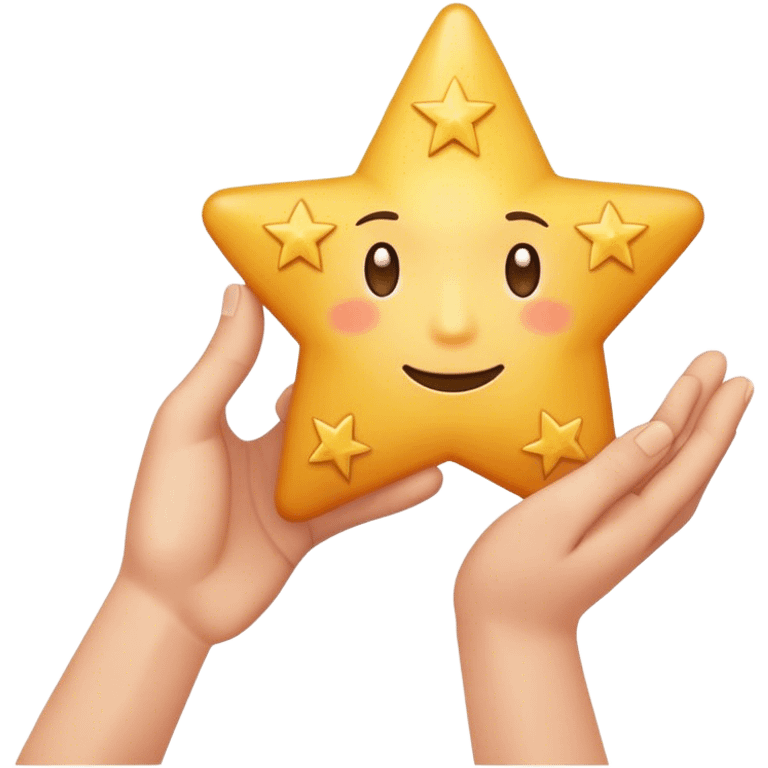 grabbing a dream star with your hand  emoji