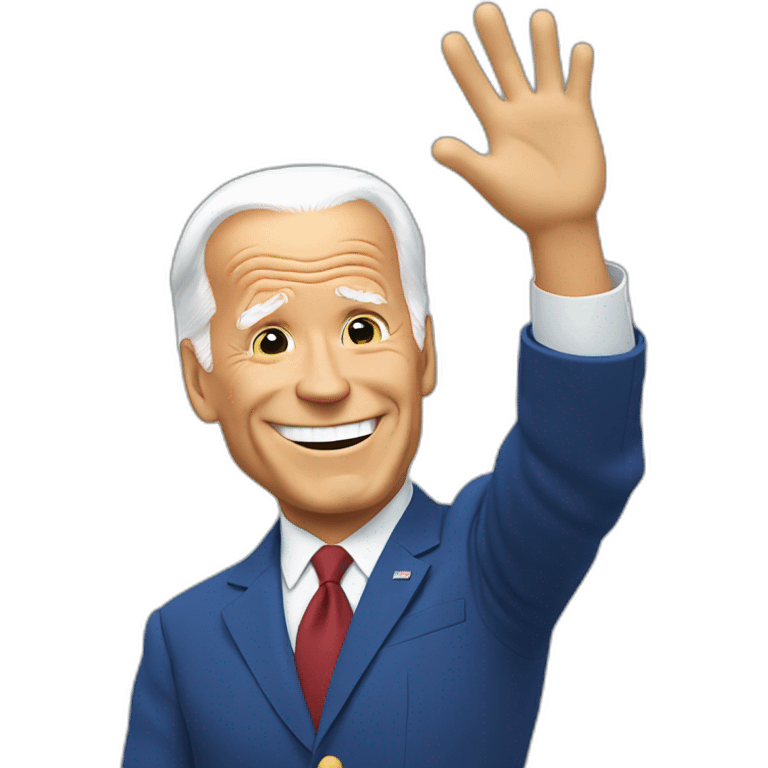 Joe Biden hi five emoji