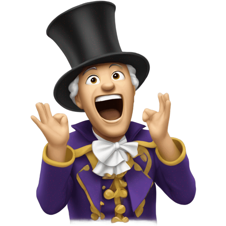 Town Cryer yelling happy new year emoji