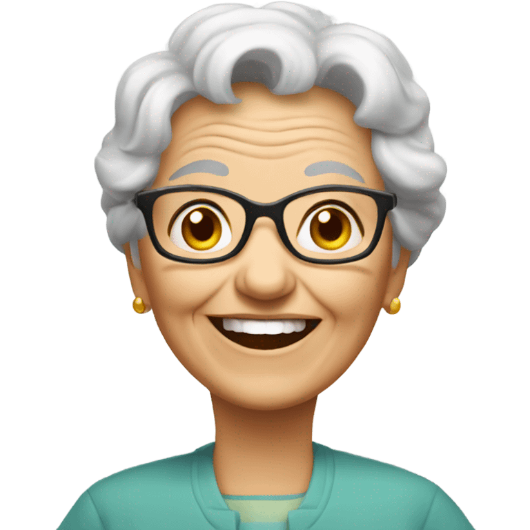 happy grandma  emoji