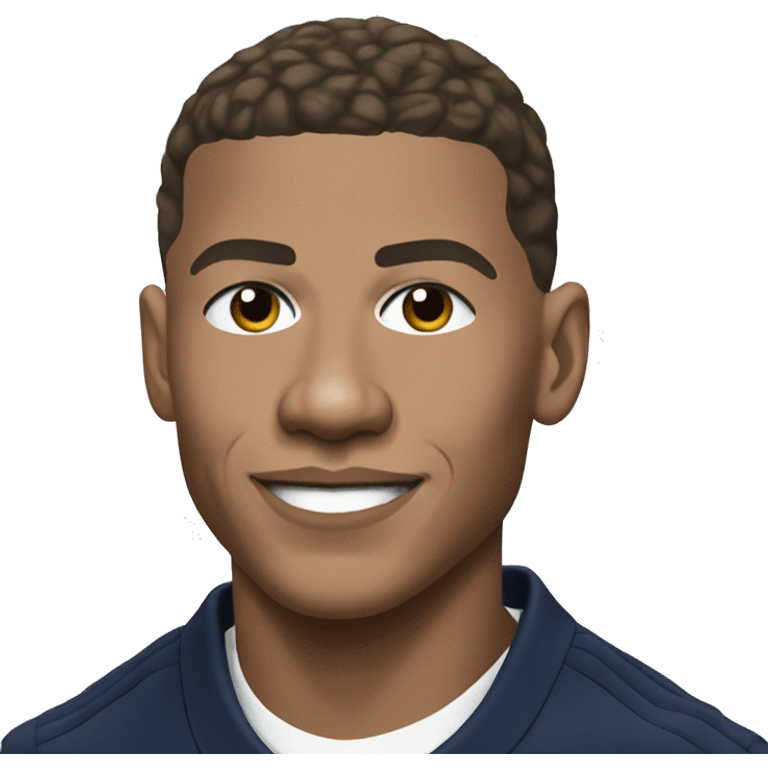 Kylian Mbappé portrait emoji