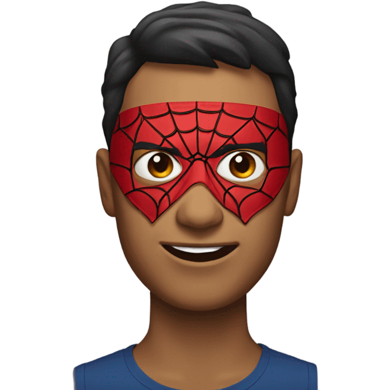 She spider-man as mask emoji